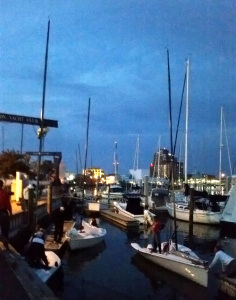 low fall sky and hauling post sunset on Saturday night, with clam chowder and keg not pictured