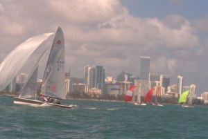 Day 1 leaders from Ireland Anthony O'Leary and team showed excellent downwind speed