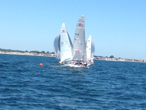 Sunday racing off Groton, CT.