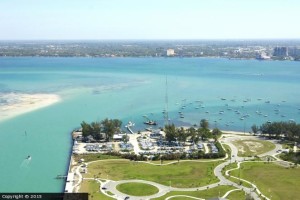 Sarasota Sailing Squadron from above