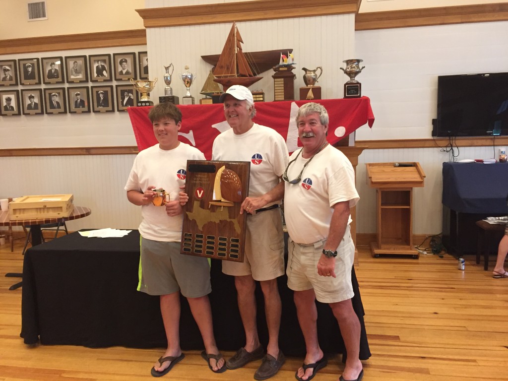 Thomas Duffy, John Dane, Dave Bolyard with Gulf Coast Championship Trophty